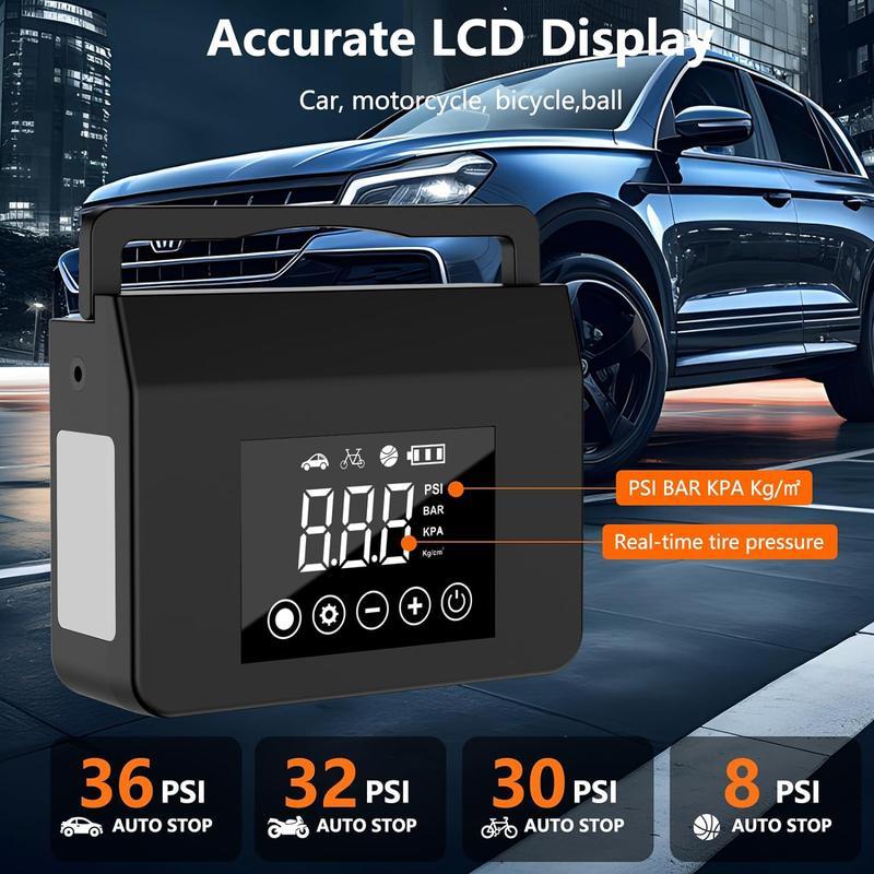 Portable Car Jump Starter with Air Compressor, (ALL Gas/7.0L Diesel) with 150PSI Tire Inflator, 12V Car Battery Jump Power,15000mAh Power Bank With LED Light