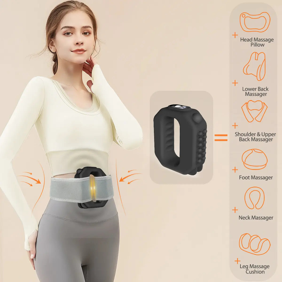 2026 New R10 Mini Fascia Ring, Adjustable Strap (Up to 55in Waist)